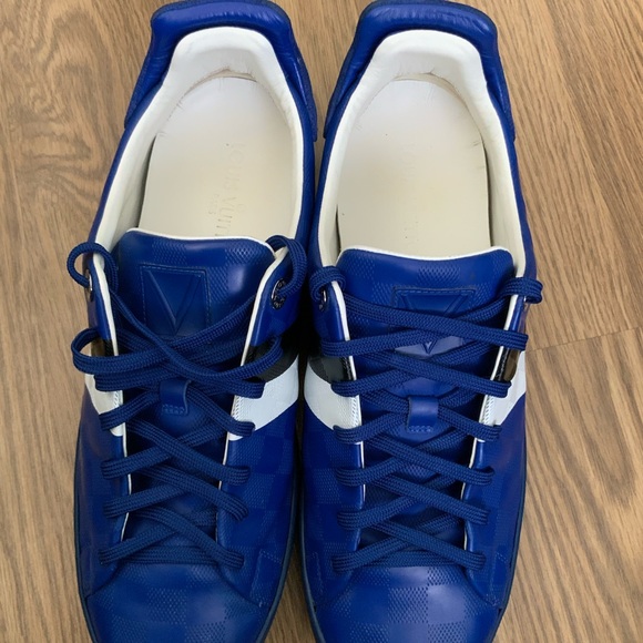 Louis Vuitton Men's Sneakers in Royal Blue and White